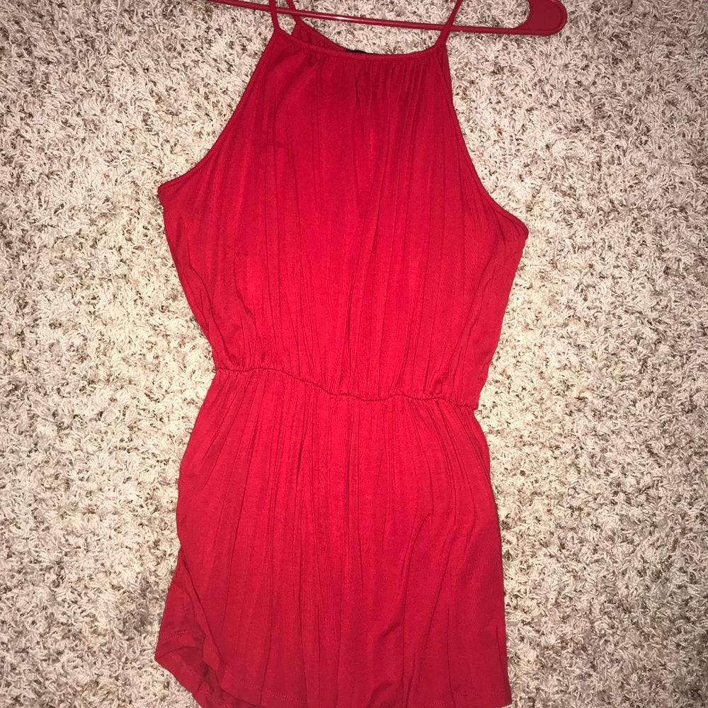 Red romper